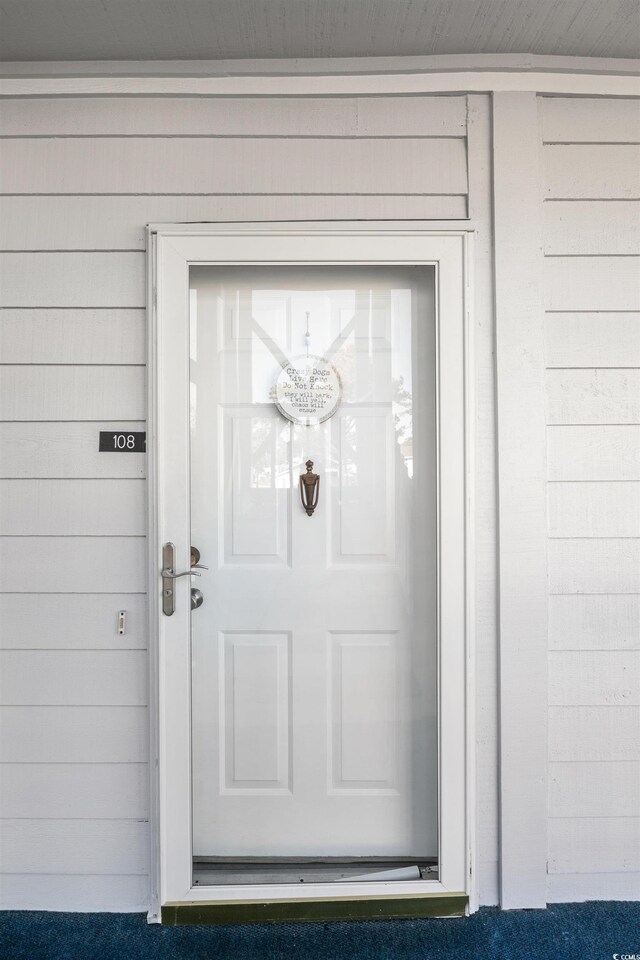 view of entrance to property