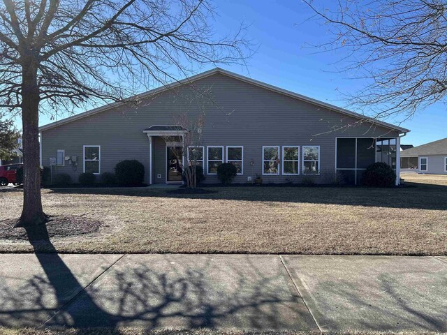 view of back of property