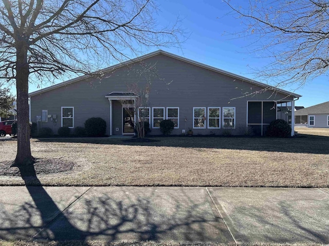 view of rear view of property