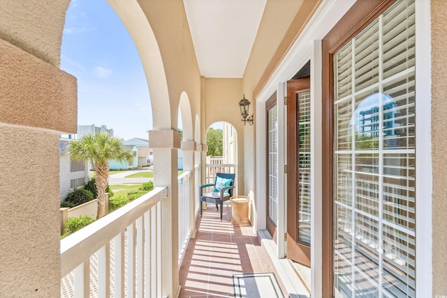 view of balcony