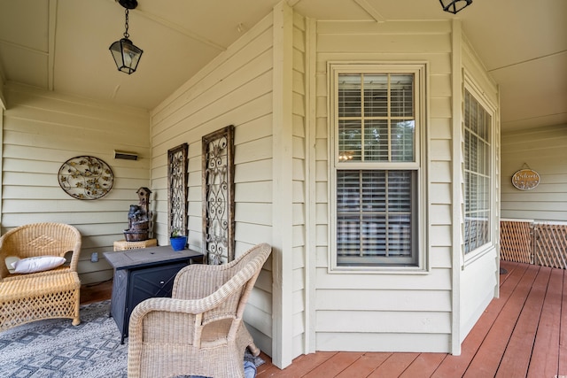 entrance to property with covered porch