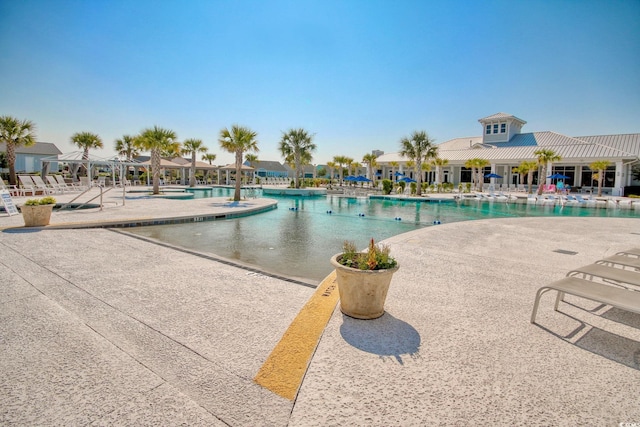 view of pool with a patio