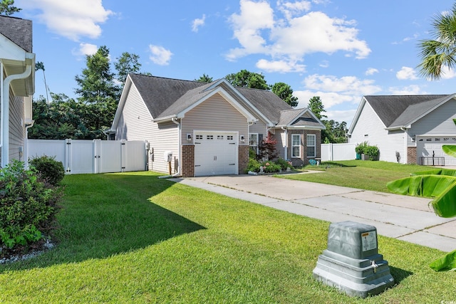 160 Maggie Way, Myrtle Beach, SC 29588 - view of front of house featuring a gate, a garage, concrete driveway, and brick siding