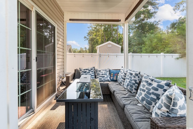 160 Maggie Way, Myrtle Beach, SC 29588 - fenced backyard featuring an outdoor living space
