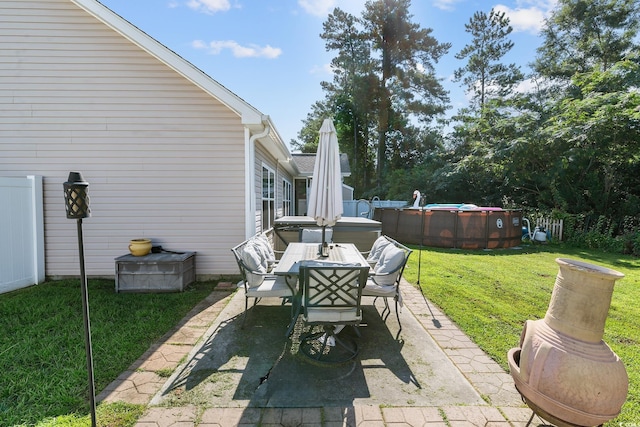 160 Maggie Way, Myrtle Beach, SC 29588 - view of patio with outdoor dining space and an outdoor pool