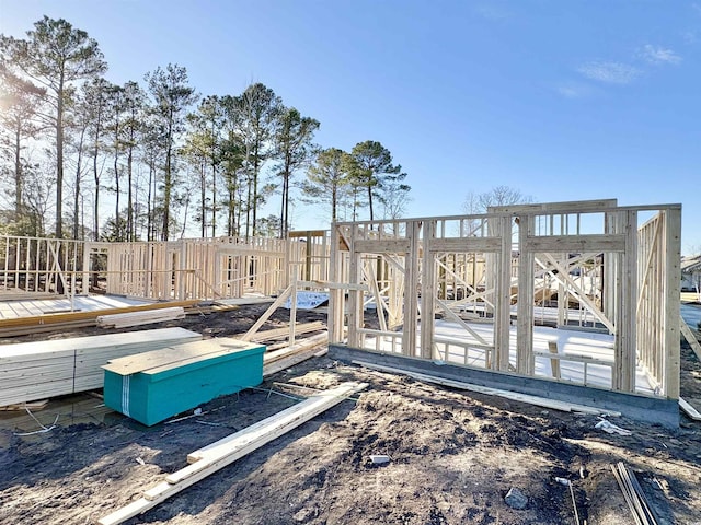 exterior space with a wooden deck