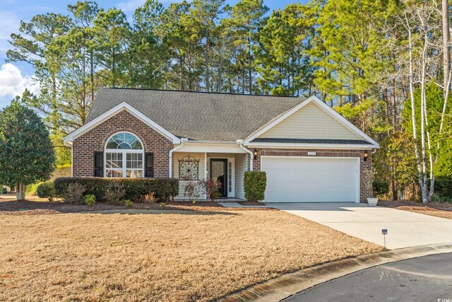 ranch-style house with a garage