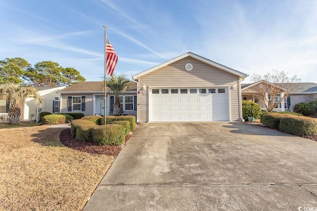 ranch-style house with a garage