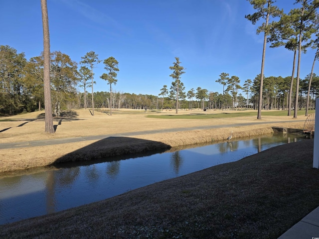 view of water feature