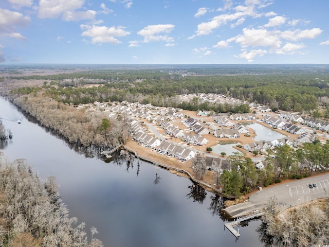 629 Riverward Dr Unit 629, Myrtle Beach, SC 29588 - drone / aerial view featuring a water view