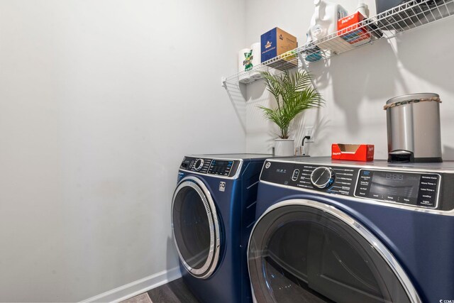 laundry area featuring separate washer and dryer