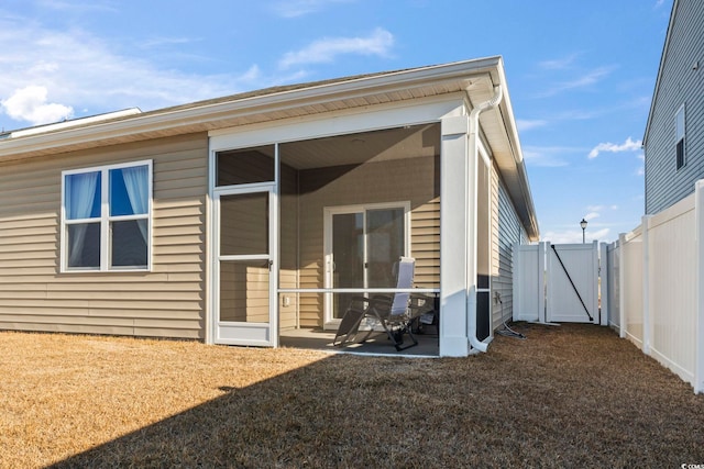 back of property featuring a patio