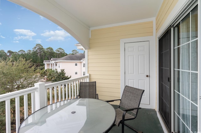 view of balcony