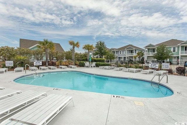 view of pool with a patio