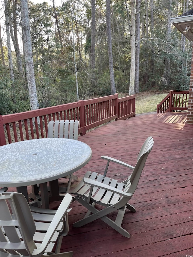 35 Dornoch Dr, Pawleys Island, SC 29585 - deck with outdoor dining area