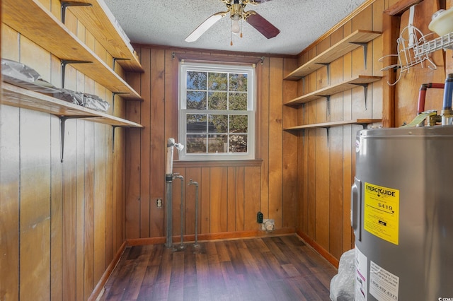 interior space with water heater