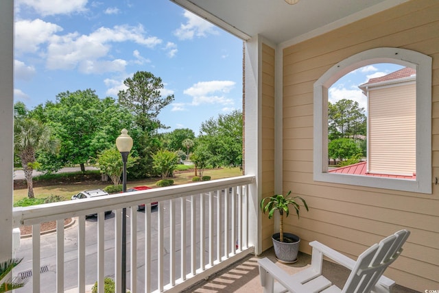 view of balcony