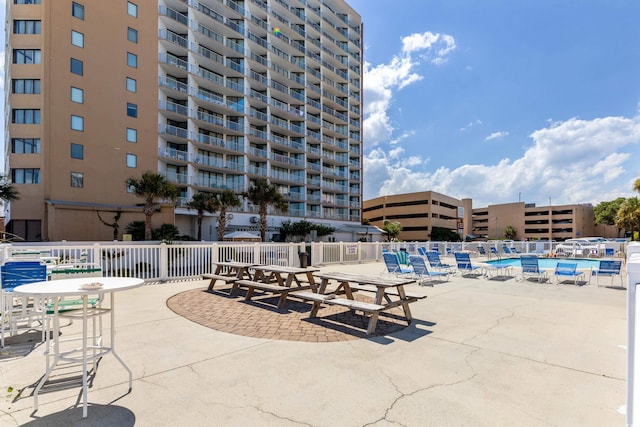 view of pool with a patio area