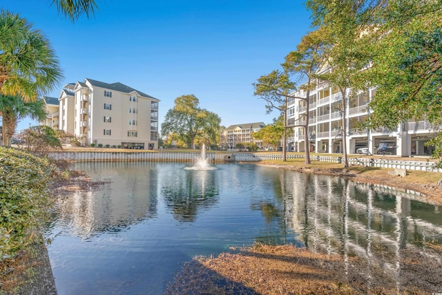 view of water feature