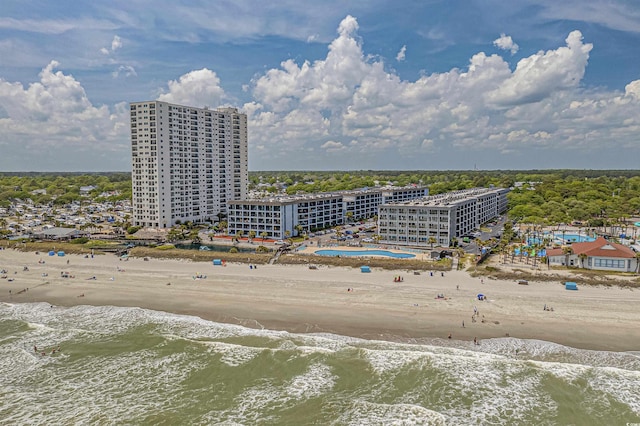 drone / aerial view of expansive beach