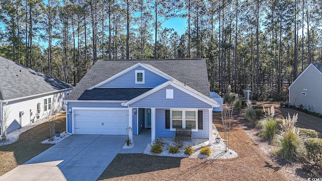 view of front of house featuring a garage