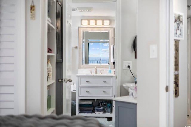 bathroom featuring vanity