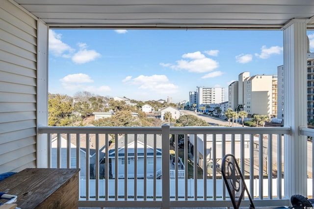 view of balcony