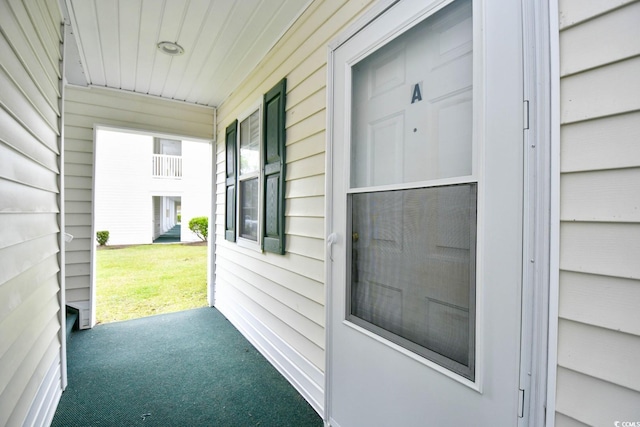 exterior space featuring covered porch