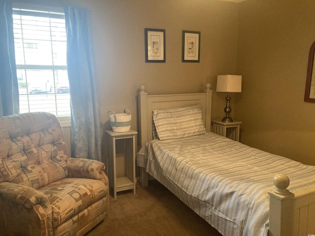 bedroom featuring carpet flooring