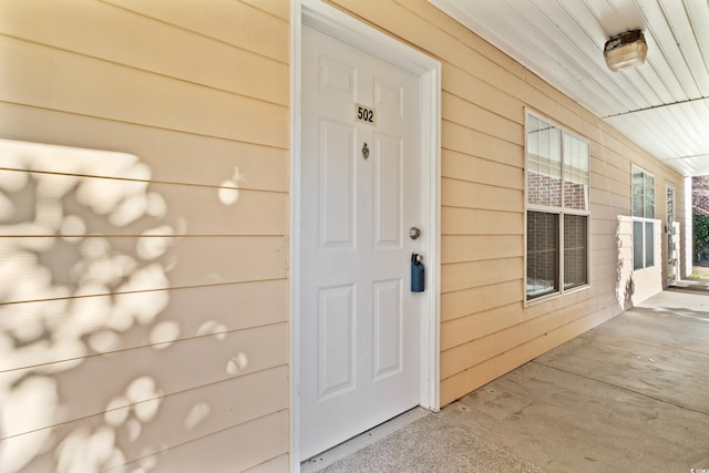 view of entrance to property