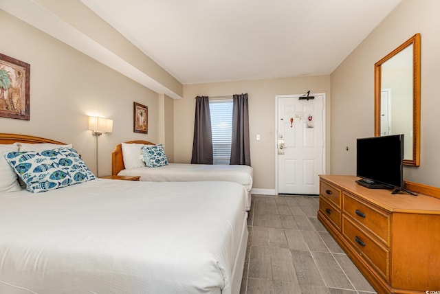 bedroom featuring light hardwood / wood-style flooring