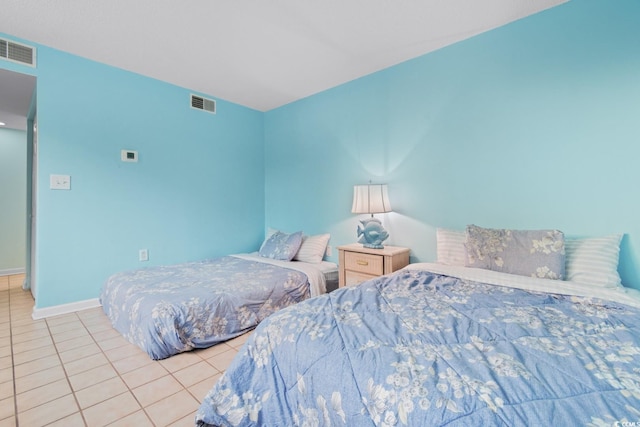 view of tiled bedroom