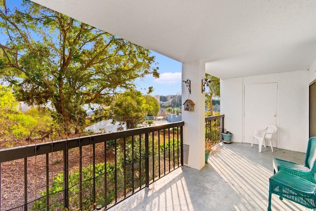 view of balcony