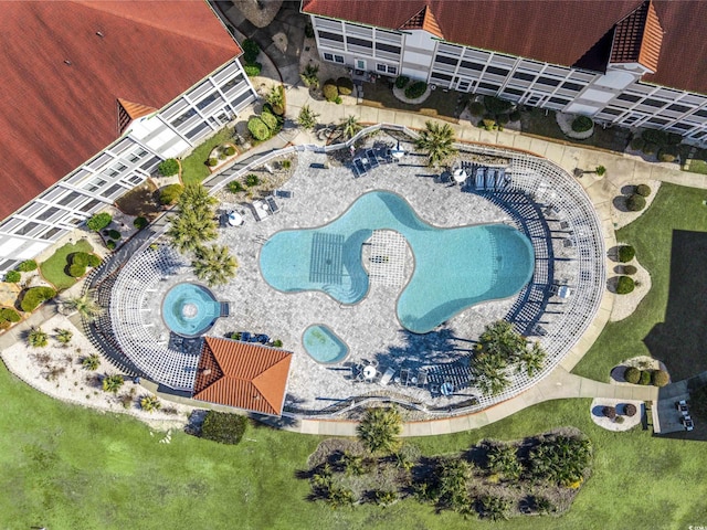 4210 Coquina Harbour Dr Unit A-16, Little River, SC 29566 - aerial view of a pool