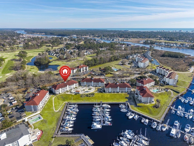4210 Coquina Harbour Dr Unit A-16, Little River, SC 29566 - bird's eye view of a large body of water and numerous boat docks