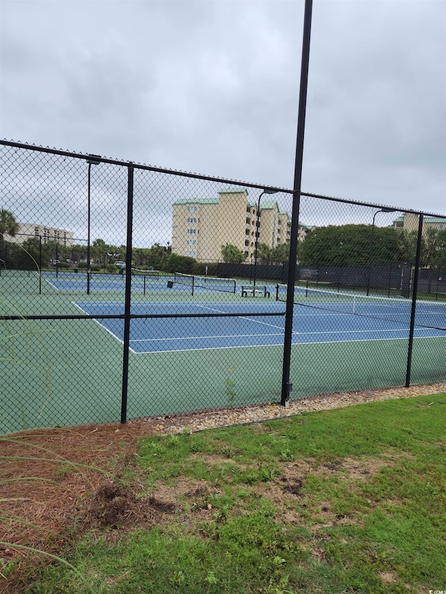 view of sport court