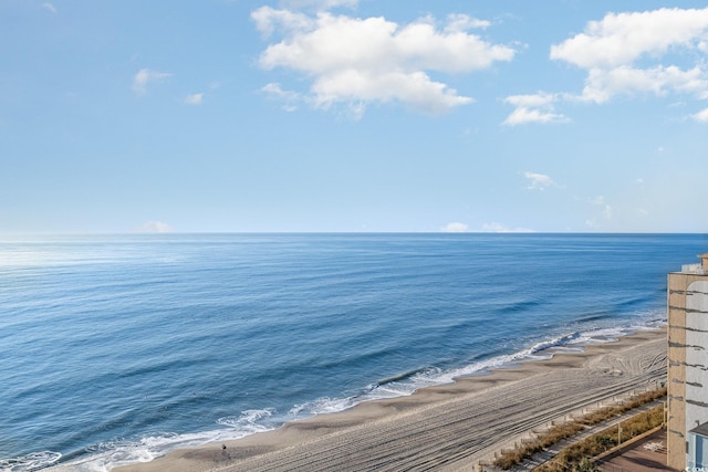 property view of water with a view of the beach