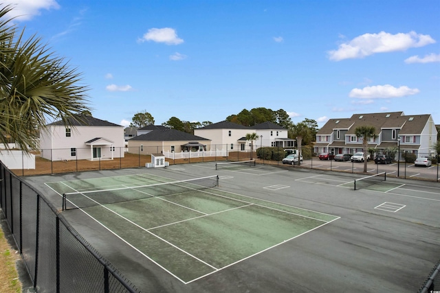 view of tennis court