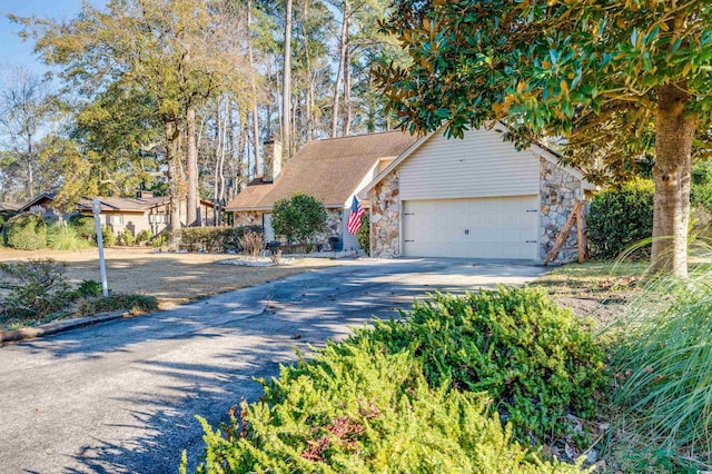 view of front of house featuring a garage