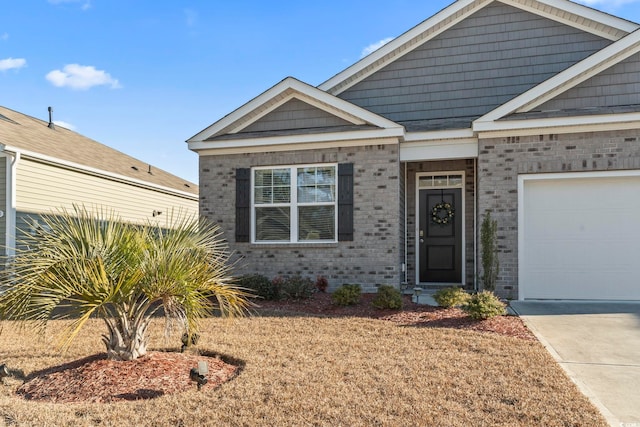 craftsman-style house with a garage