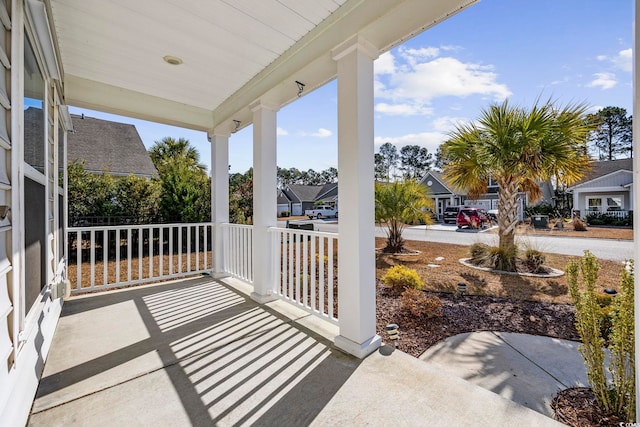 view of patio / terrace with covered porch