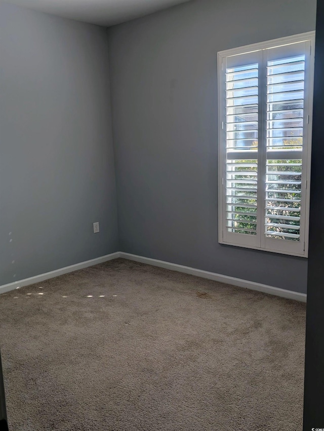 view of carpeted empty room