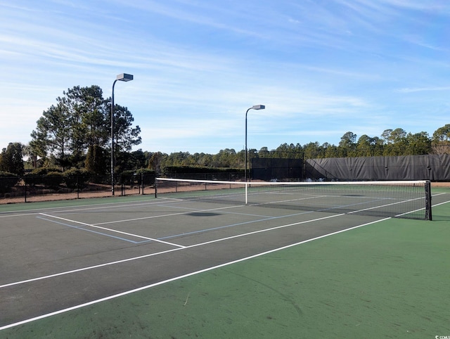 view of tennis court