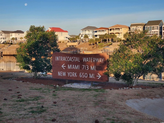 view of community / neighborhood sign