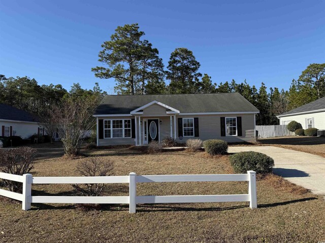 view of ranch-style house