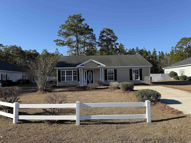 view of ranch-style house