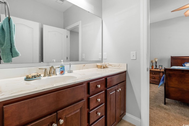 bathroom featuring vanity