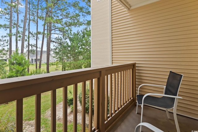 view of balcony