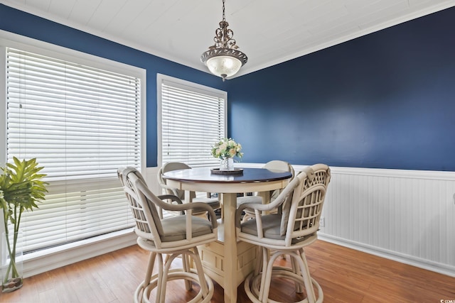 dining room featuring light hardwood / wood-style floors