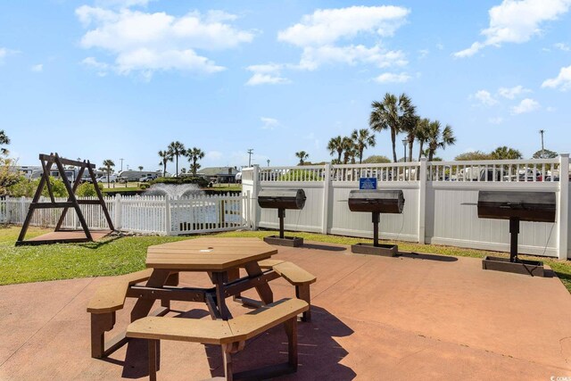 5905 S Kings Hwy Unit 908C, Myrtle Beach, SC 29575 - view of patio featuring a water view